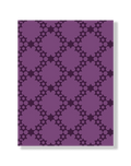 Diamond Pattern of Jewish Stars in Plum