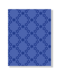 Diamond Pattern of Jewish Stars in Royal Blue