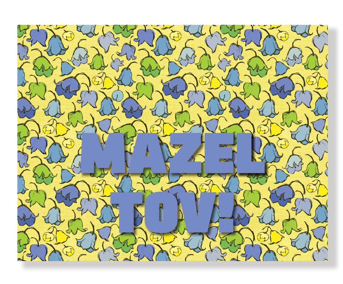 Mazel Tov Cheery Floral Print