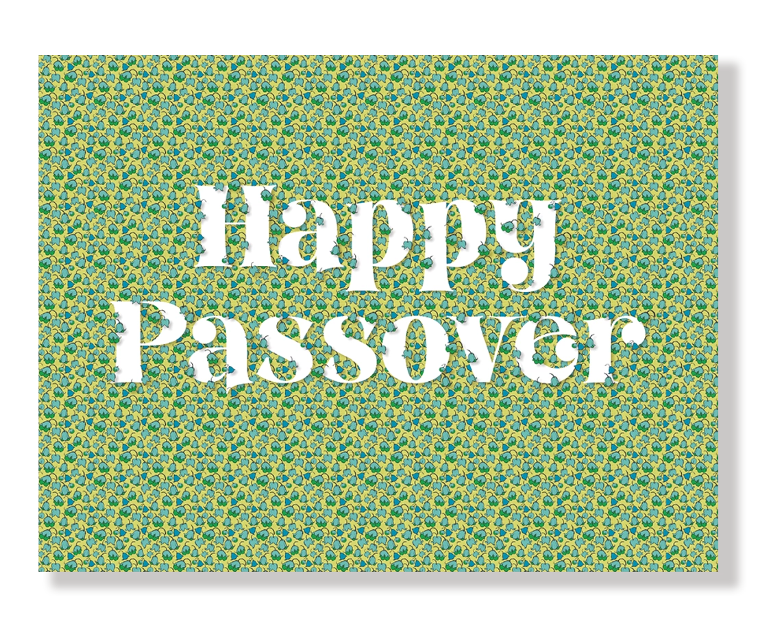 Happy Passover Spring Floral Pattern