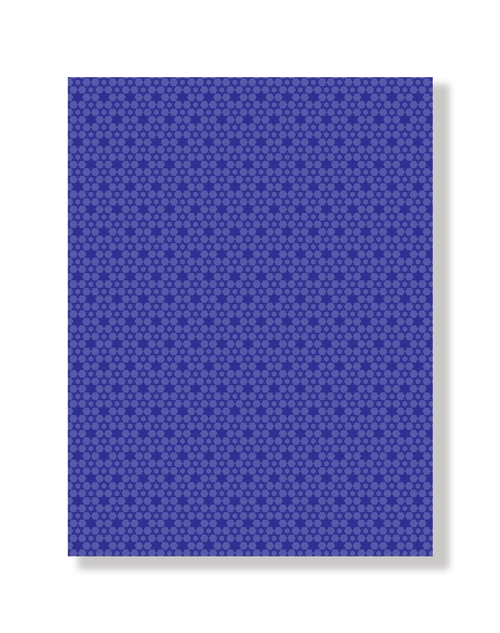 Purple Blue Jewish Star patterned paper on a lighter background
