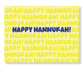 Happy Hannukah Cheery Text Pattern