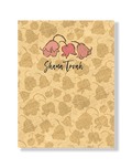 Shana Tova Flowers on Burlap