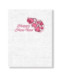 Happy New Year Blockprint Lilies