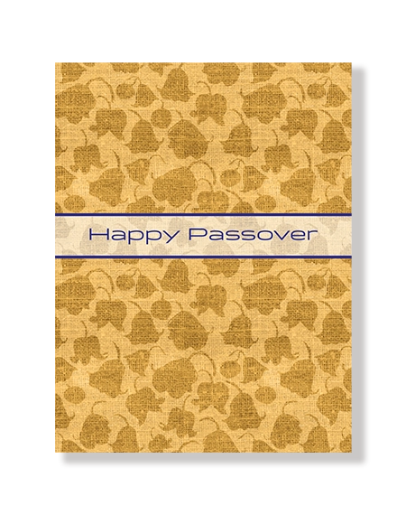 Happy Passover Golden Shadows Floral