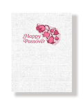 Passover Lilies on White Burlap