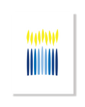 Modern Matisse-inspired Hanukkah Menorah