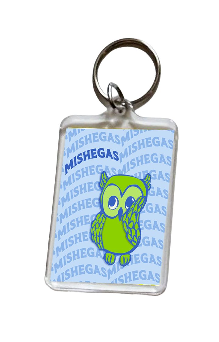 Mishegas Owl Keychain