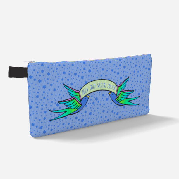 This Too Shall Pass in Neon Pastels Pencil Case