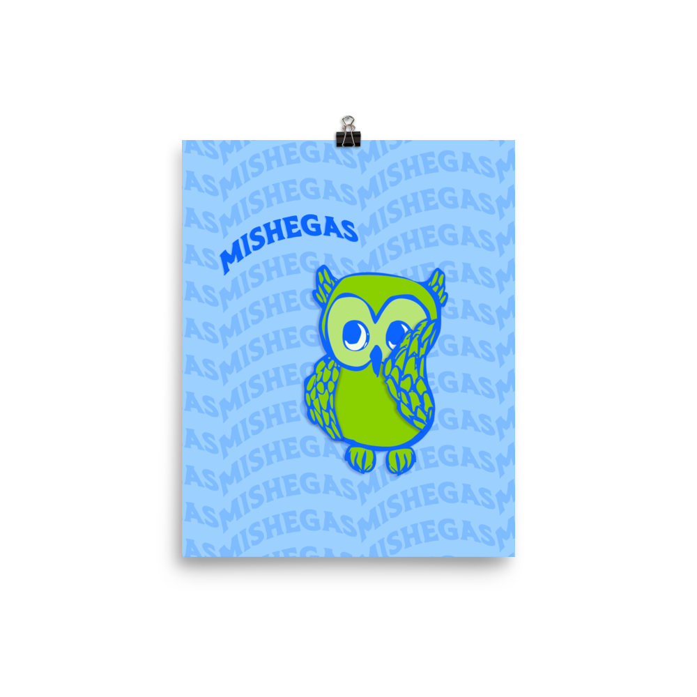 Mishegas Owl Art Print