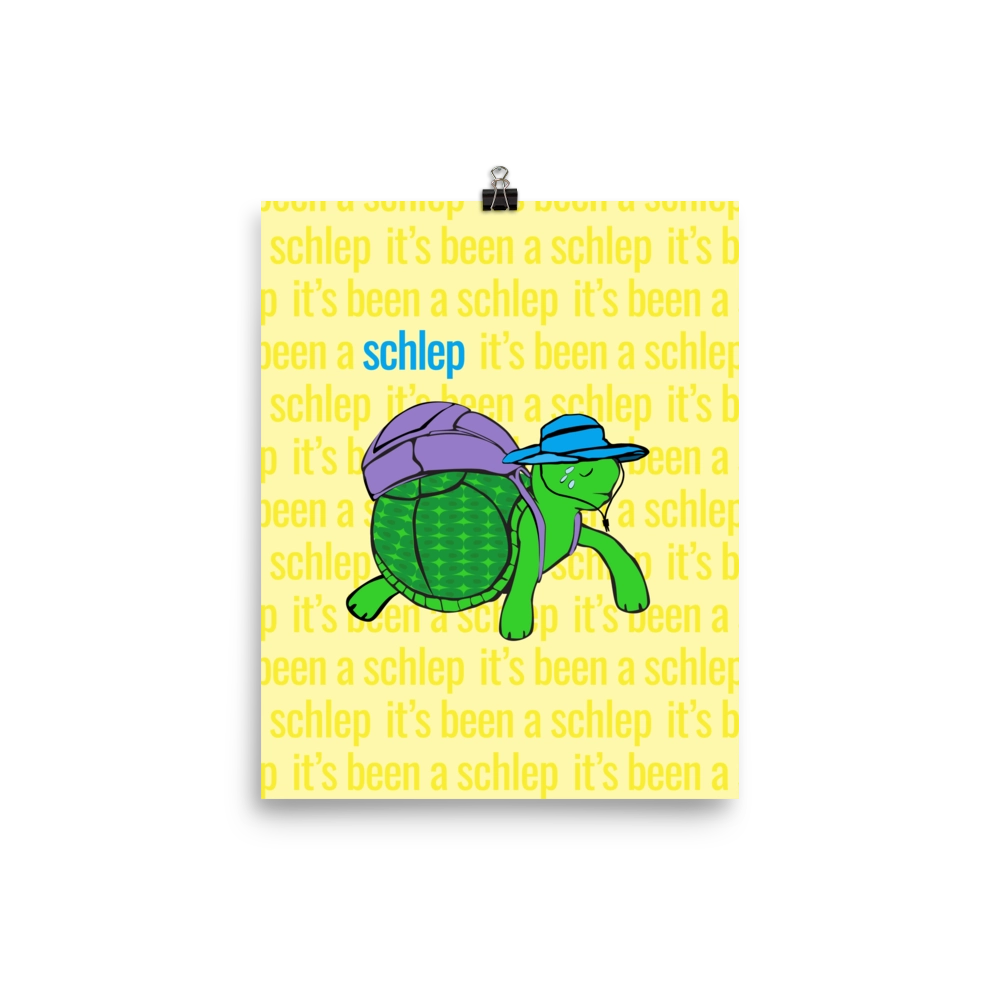 Turtle Schlep Art Print