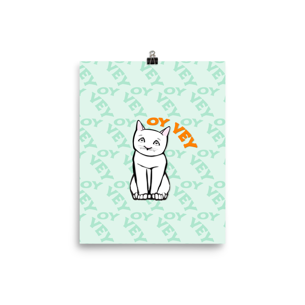 Oy Vey Cat Art Print